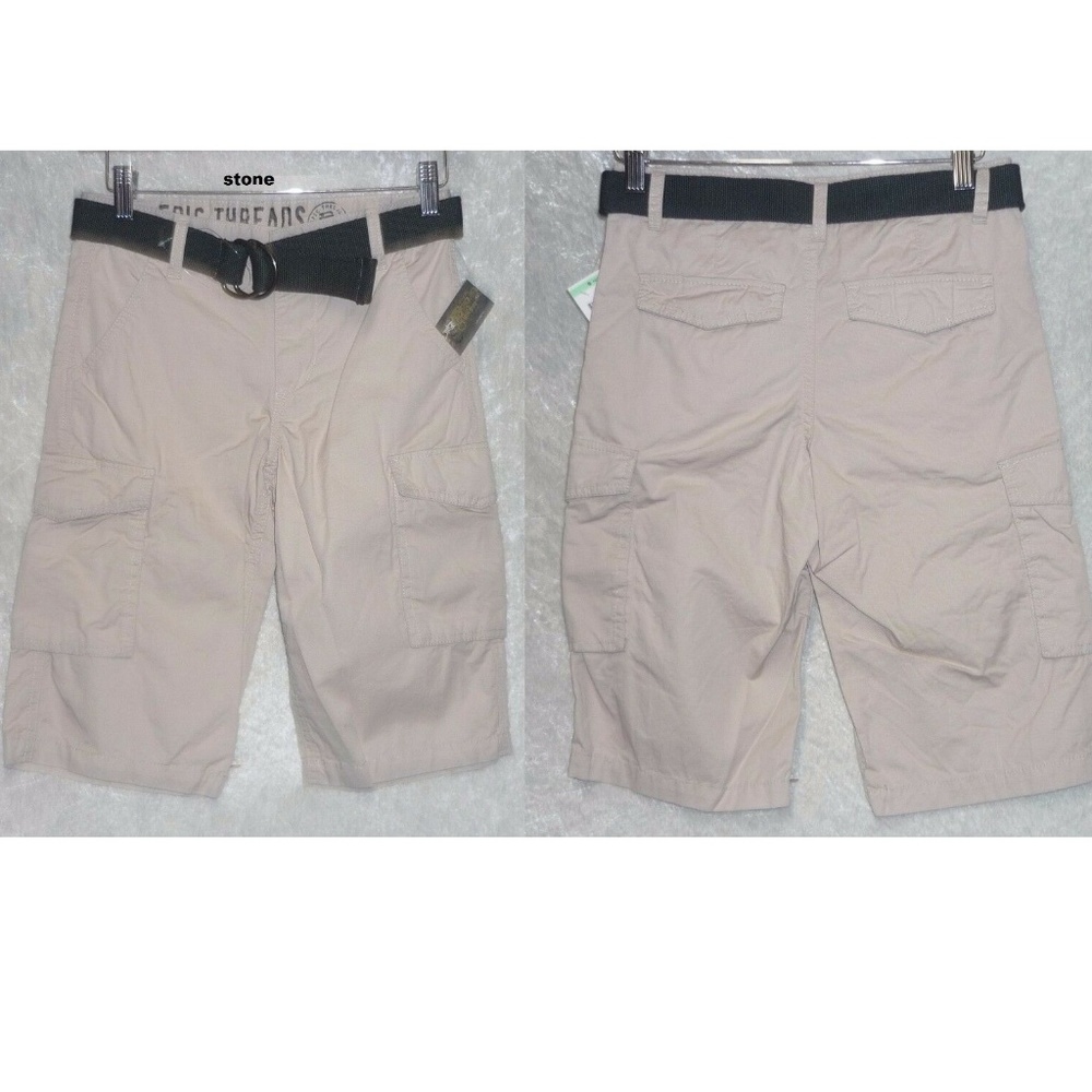 Boys Cargo Shorts Epic Threads Belted size 8 NEW